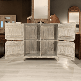 Indian Hand Carved Solid Hard Wood Cabinet D18